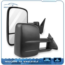 For 88-98 Chevygmc Ck 1500 2500 Manual Telescoping Towing Side Mirrors Pair