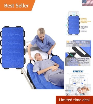 Portable 63'' x 40'' Washable Transfer Blanket - Reinforced Handles for Easy Use