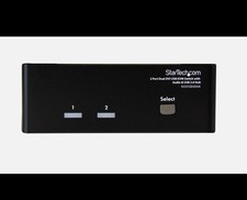 StarTech.com SV231DD2DUA 2 Port Dual DVI USB KVM Switch w/ Audio USB 2.0 Hub