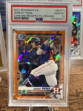 Jeremy Pena [Orange] #BSPA-JP Prices | 2020 Bowman Sapphire