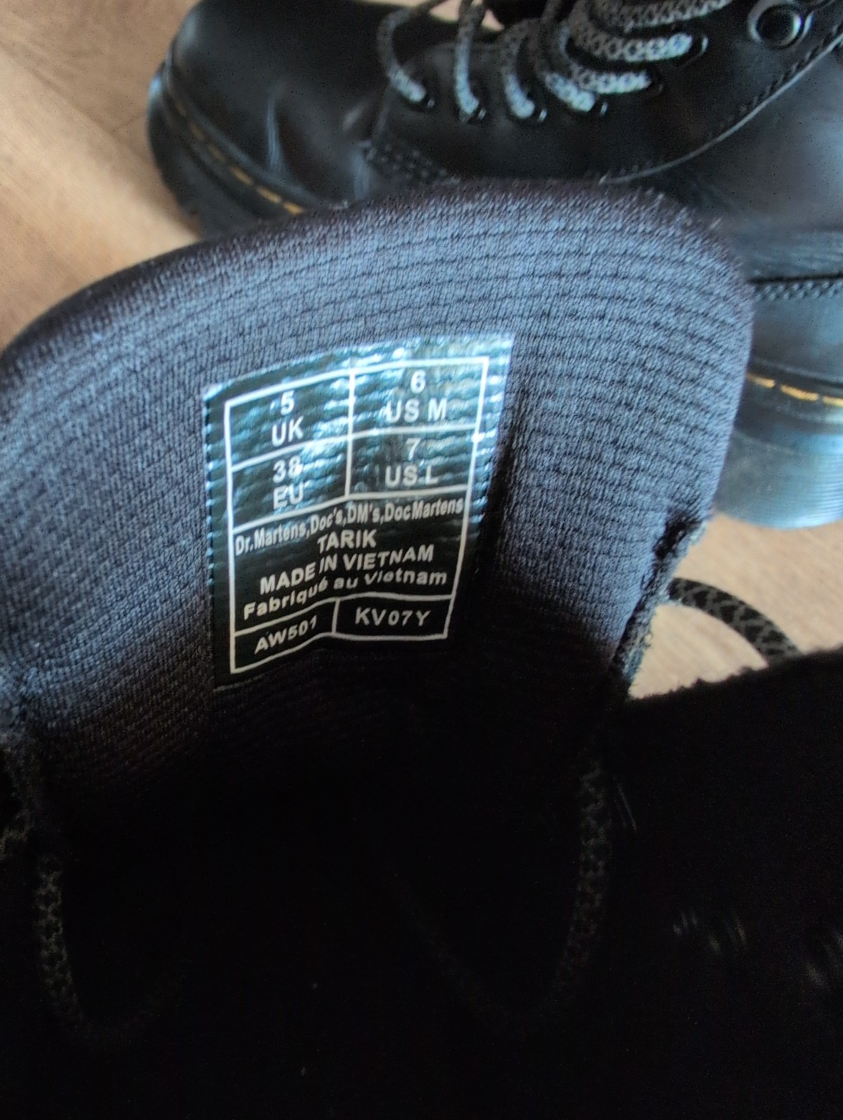 Dr. Martens Tarik Wyoming Black Leather Utility Boots UK 5 EU 38 image 6