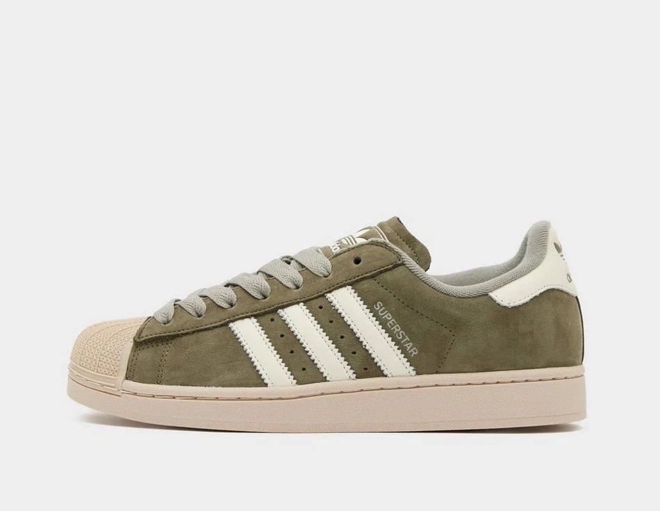Adidas Originals Men's Superstar II Shoes in Green