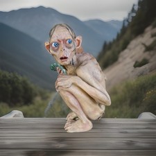 Lord Of The Rings Smeagol Gollum Statue Figure Collectible Two Towers Exclusive