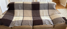 Luxurious Plaid Blanket 100 New Zealand Wool Size 57 x 73 145cm x 185cm