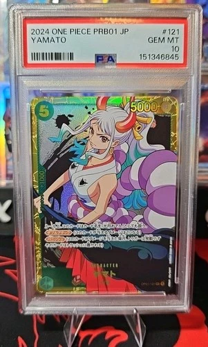 One Piece Card Game - Yamato OP01-121 SEC PRB01 PSA10 Japanese
