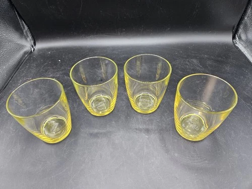 Depression Canary or Vasoline glass  Anchor Hocking tumblers
