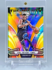Karl Anthony Towns 2018-19 Panini Certified The Mighty gold 06/10 Timberwolves