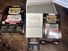 NO CARD Sound Blaster Pro Box, Manuals, Disc, Cable packing ONLY 1992 version