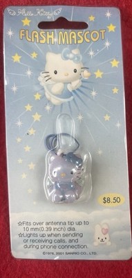 RARE 2001 Hello Kitty BLUE HIBISCUS Flash Mascot NIP Sanrio Vintage Y2K Charm