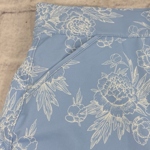 Peter Millar Womens Alice Petal Hem Golf Skort M Blue English Floral Stretch UPF - Picture 10 of 16