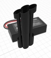 3s LiPo Battery Holder Kit for Futaba Magnum & Megatech Junior RC Transmitter