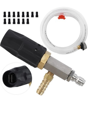 #ad Pressure Washer Long Range Nozzle 15 FT Braid Hose 1 4 In Connector 2 2.5 GPM $60.00