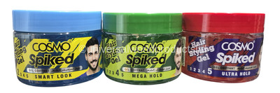Cosmo Spiked Hair Styling Gel - Ultra Hold, Mega Hold & Smart Look