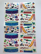 Mrs Grossman’s Vintage Swimming Gear Playground Sticker Sheets Lot Scrapbook
