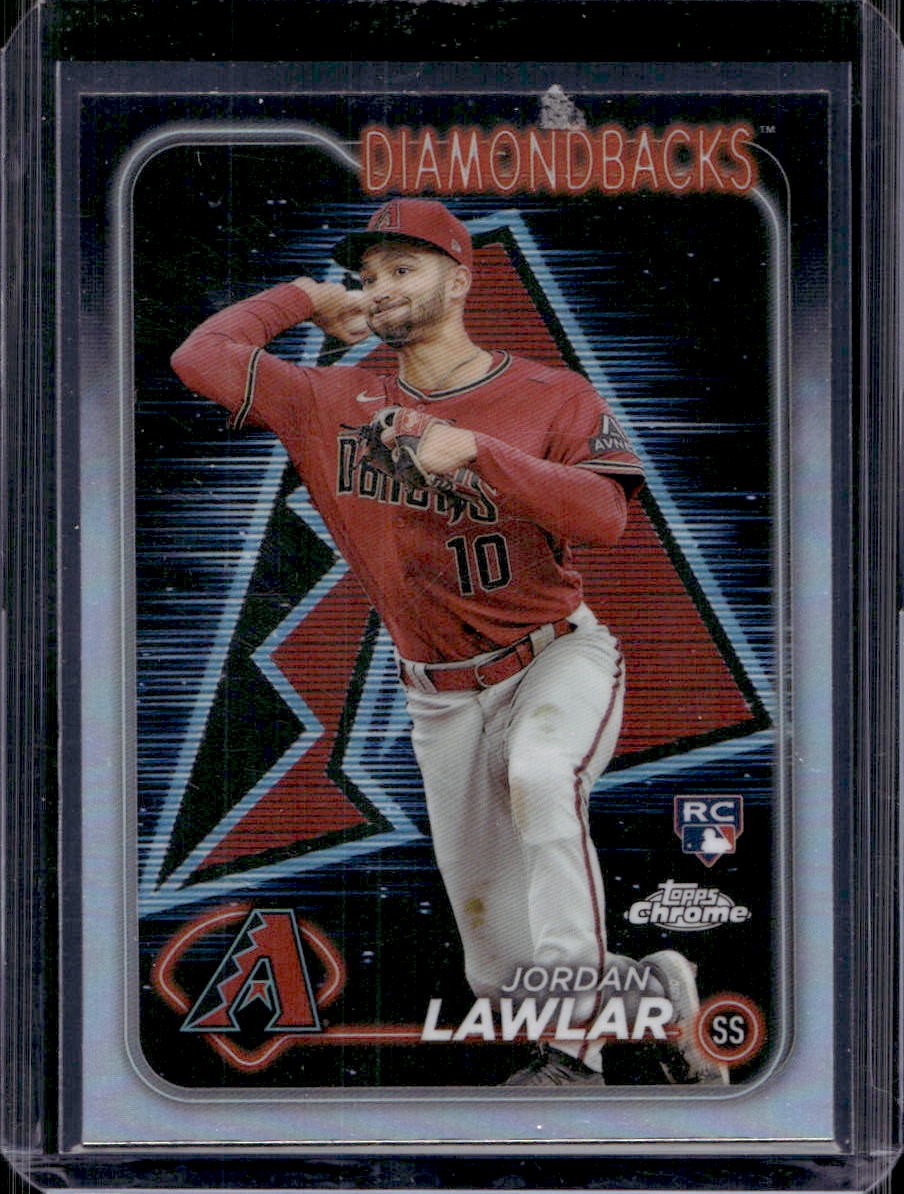 Jordan Lawlar 2024 Topps Chrome #229 Rookie Lightboard Refractor SP A