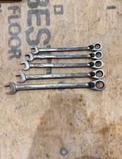 Lot Of 5 Snap-on Racheting Combination Wrenches