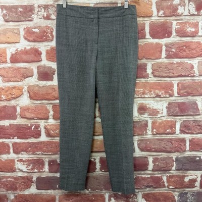Escada Pants Womens 38 EU Black Wool Blend Career Work Office Zip Up Trousers