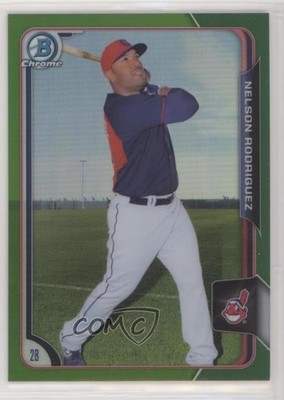 2015 Bowman Draft Chrome Green Refractor 20/99 Nellie Rodriguez Nelson #179 0c2