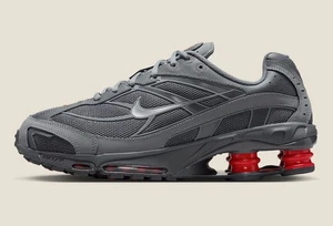 Nike Shox Ride 2 Smoke Grey Silver University Red Men's Size IM5999-084