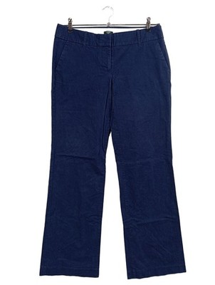 J.CREW Stoffhose Damen Hose Gr. DE 40 blau Casual-Look