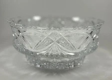 Vintage Mid-Century West German Cut Crystal 9" Bowl