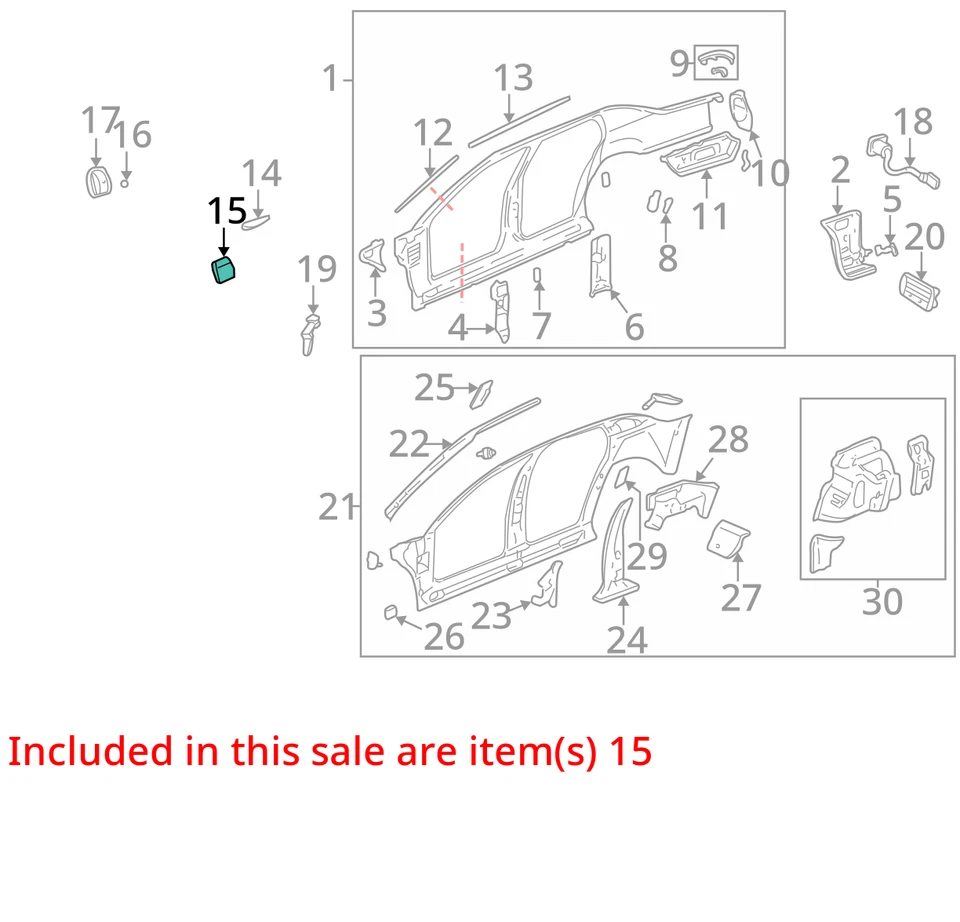 APTO PARA PUERTA CADILLAC DEVILLE 2004-2005 ASM F/TNK FIL 21995279 - NUEVO FABRICANTE DE EQUIPOS ORIGINALES 21995279 Foto 2 de 3
