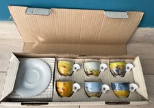 LOTTO 6 TAZZINE CAFFE' THUN EDIZIONE LIMITATA VAN GOGH CON SCATOLA