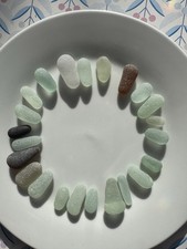 23 Worn Bottle Stopper Sea Glass Shapes