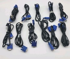 Lot Of 15 VGA and DVI-D Dual Link Video Cable Bundle 15-Pin Some New