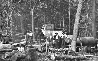 Logging Lumberjack Camp Montville New York NY - Reprint