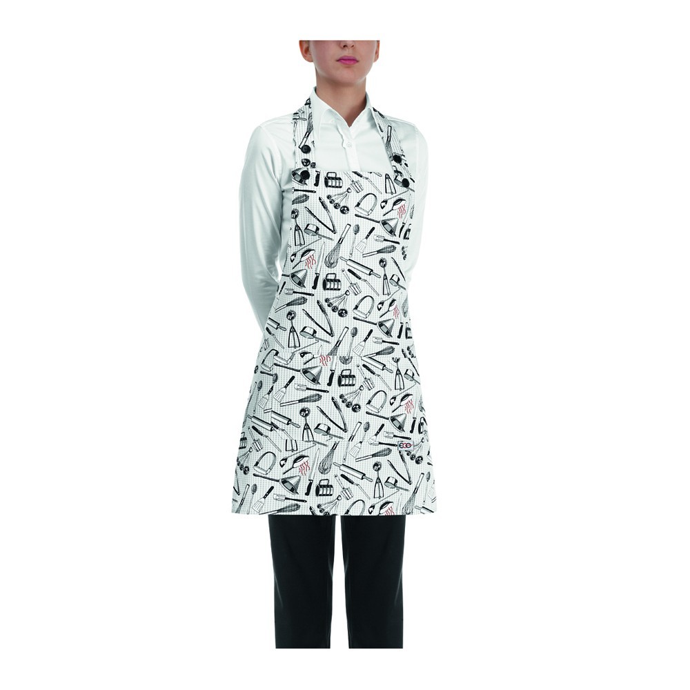 Gray Chefwear Short Apron Waitress Bib Egochef | Kitchen Uniform