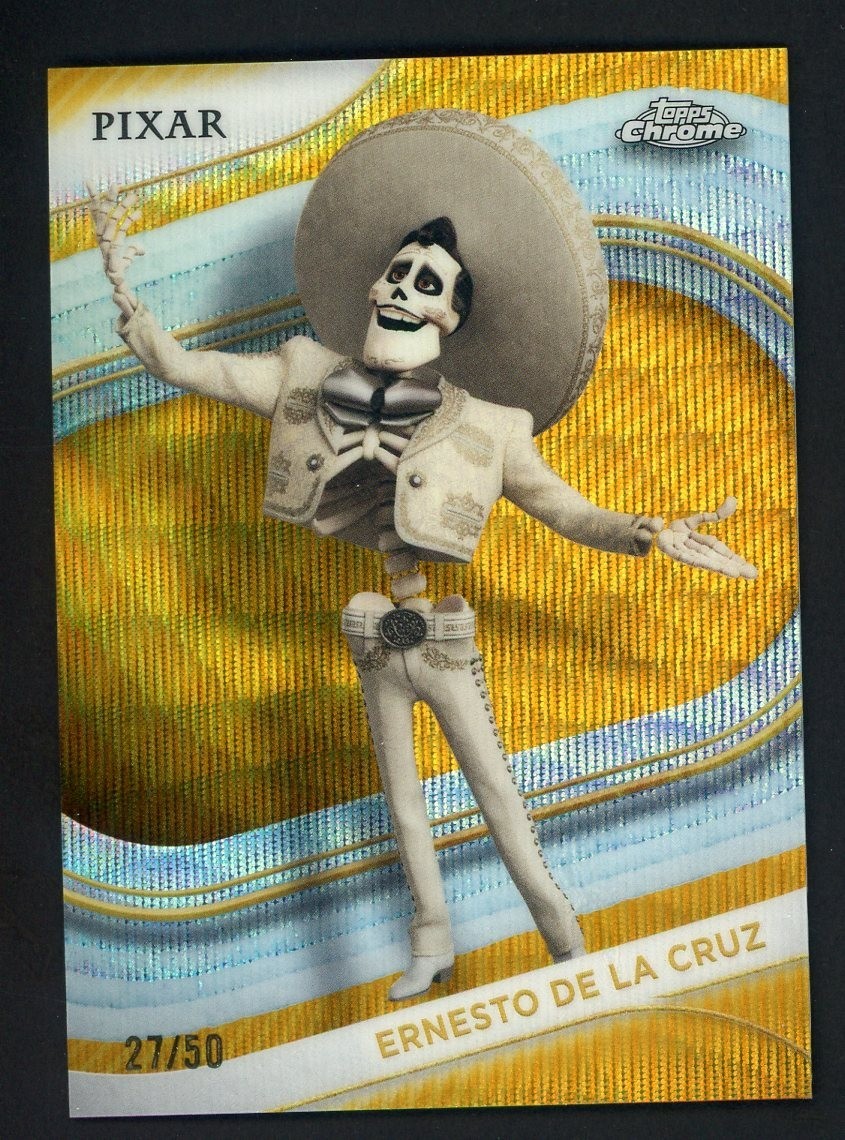 Ernesto De La Cruz 2025 Topps Chrome Disney #73 Gold Refractor /50