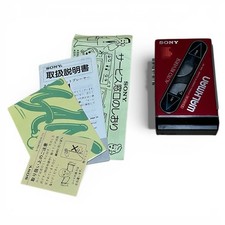 SONY Walkman WM-101 Auto Reverse Cassette Player Vintage Red Japan For Parts