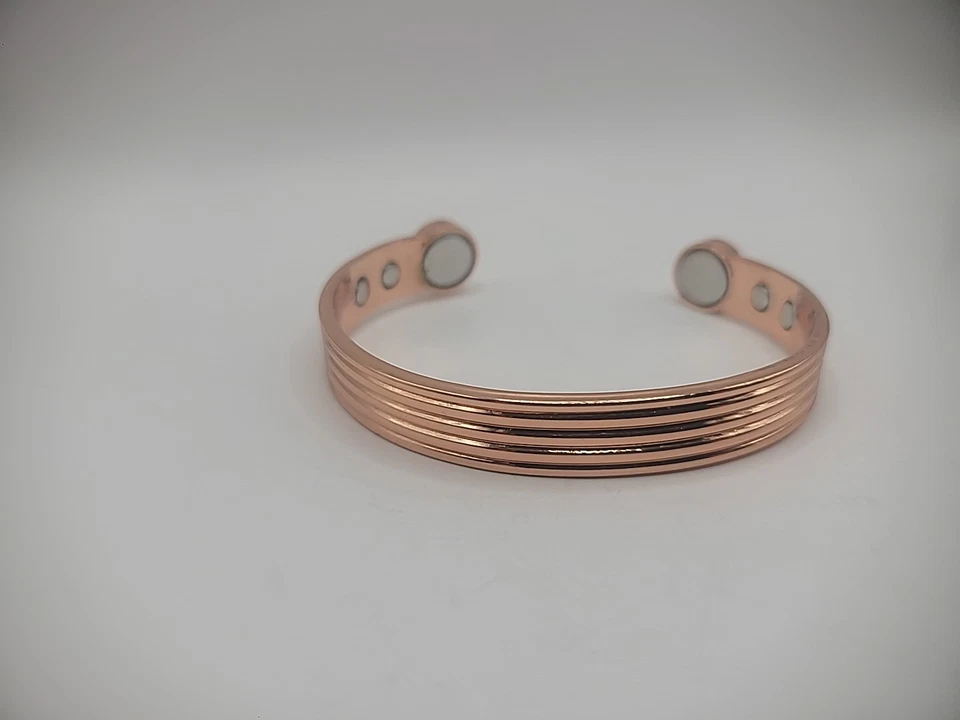 Pulsera Brazalete Vintage Puro Cobre Bronce Color Joyería Disfraz Foto 2 de 4