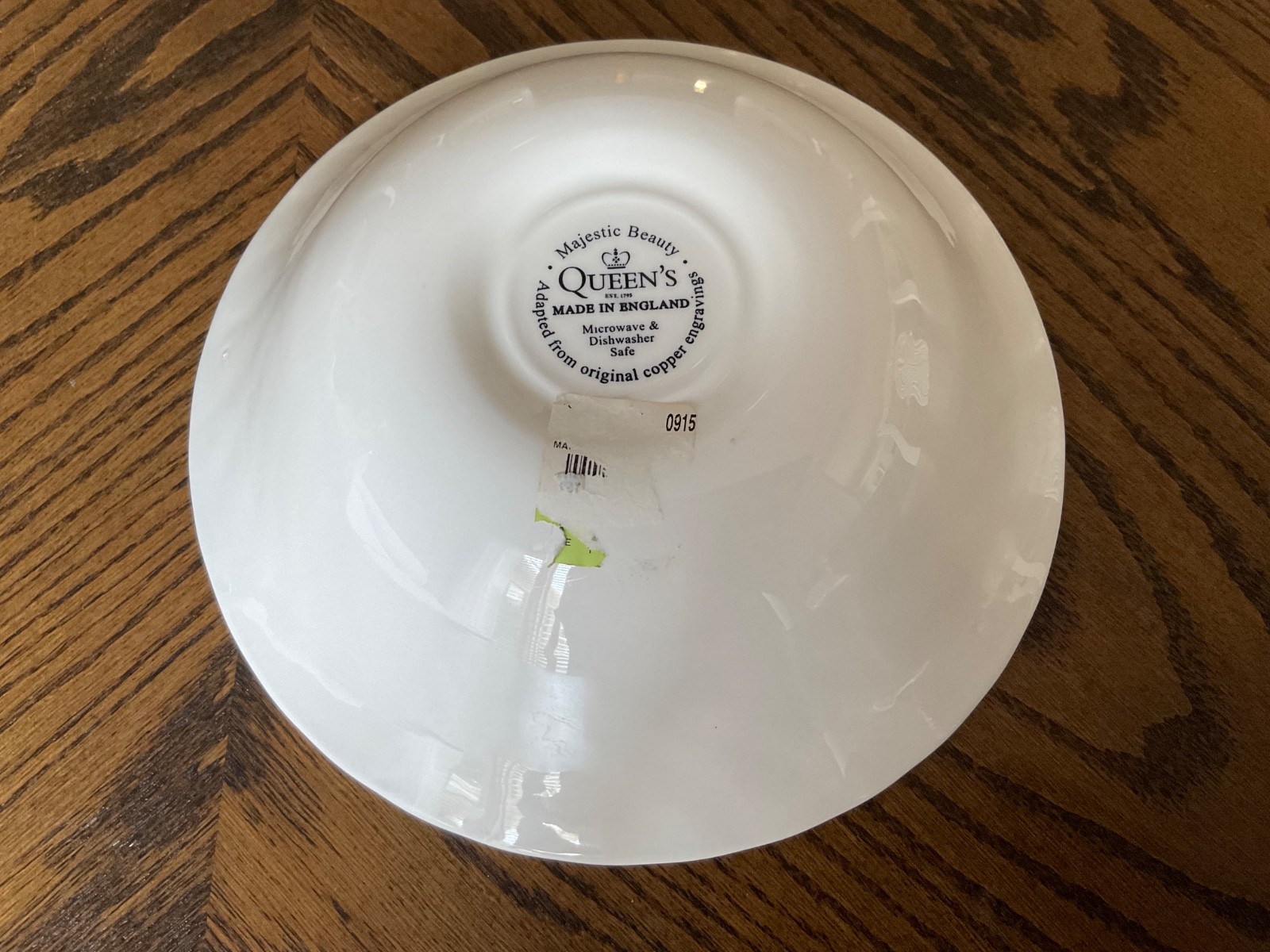 Queen's Majestic Beauty 4 Cereal Bowls & Round Serving Bowl Turkey Unused