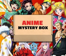 5 Item Anime Mystery Box Sticker, Pin, Cards, Art, Postcard, Figure, Plush, etc.