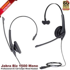 Jabra Biz 1500 Mono QD - Professional UC Call Center Wired Headset 1513-0157