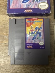 Mega Man 4 - Nintendo NES - Complete In Box (CiB) Manual Foam Cart Very Clean