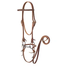 Weaver Leather Weaver Browband Bridle w/Double Buckle Cheeks