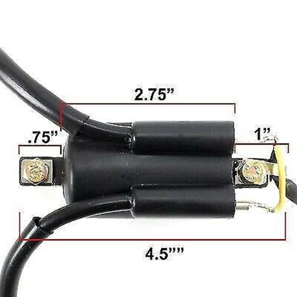 Bobina de encendido de 12 voltios de doble salida para Kawasaki/Suzuki Twin Four Cyl 33410-45012 Foto 2 de 4