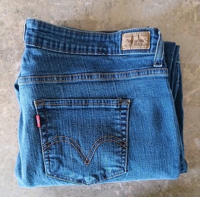 Women's s Levi Strauss Co 512 Bootcut Jeans  Blue Denim Perfectly Slimming 20s/c