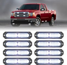 Emergency Strobe Grille Lights 8pcs 12 Led Sync Safety Warning Flashing Light U Emergency Strobe Grille Lights 8pcs 12 Led Sync Safety Warning Flashing Light U