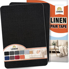 Linen Fabric Repair Tape 2 Pcs 8X12 Inch, Self Adhesive Couch Patch Repair Fabri