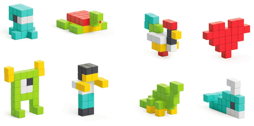 PIXIO100 Blocchi Magnetici in 6 Colori App Gratuita - Foto 5 di 10