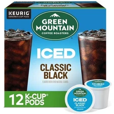 3 Pack Green Mountain Coffee Roasters Brew Over Ice Black, K-Cups, 36 Count