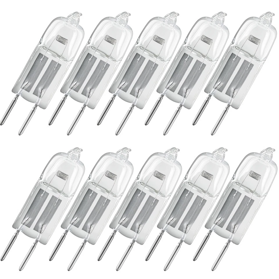10 x Osram Halogen Stiftsockellampe 20W G4 klar 12V 300lm Halostar dimmbar warm 