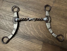 Horse Tack - 5” Reinsman Twisted Wire Dogbone 3 Piece Snaffle Western Bit