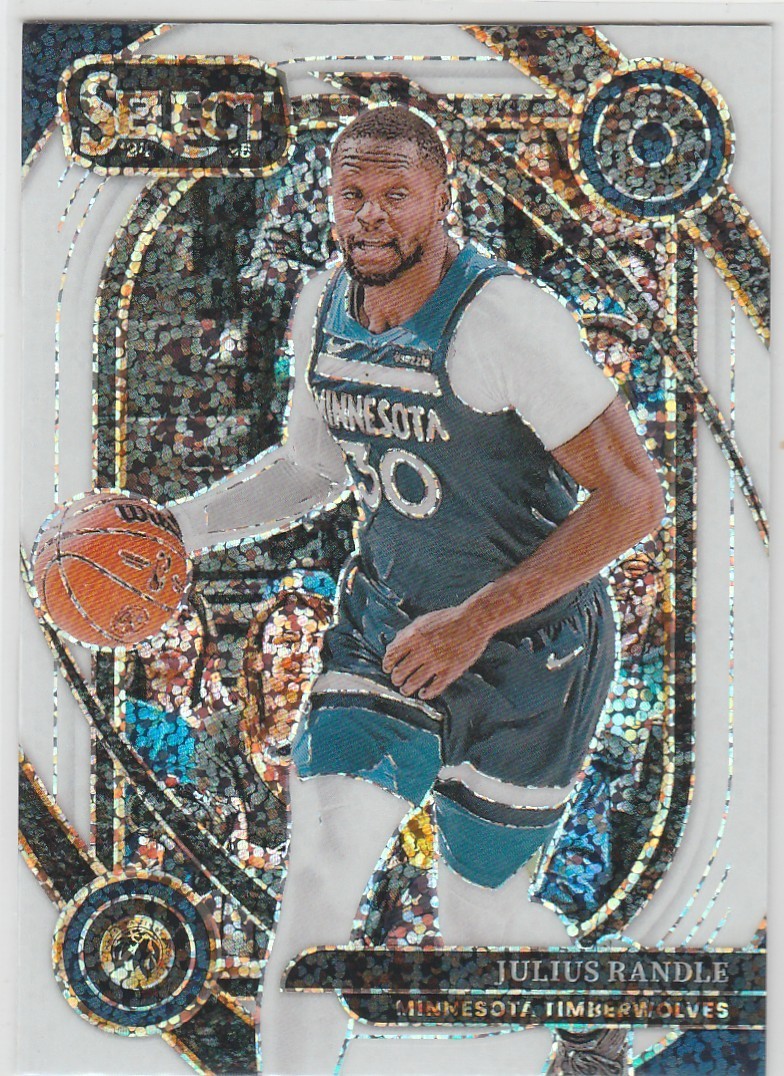 Julius Randle 2024-25 Panini Select Courtside White Sparkle Prizm SSP #206 MN