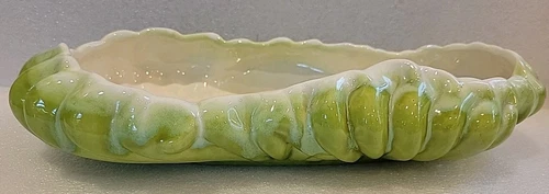 Vintage Royal Haeger Pottery Planter Green Drip Glaze R371 USA 13” Mid Century