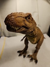 Jurassic Park T Rex Dinosaur Figure Push Action Sound Toy 21in Brown